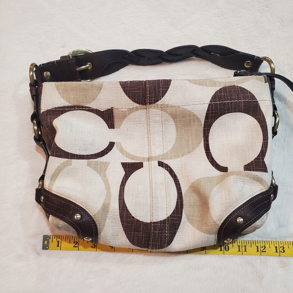 Coach Brown Hobo Bag With Matching Wallet A0826-12197 - Picture 4 of 17